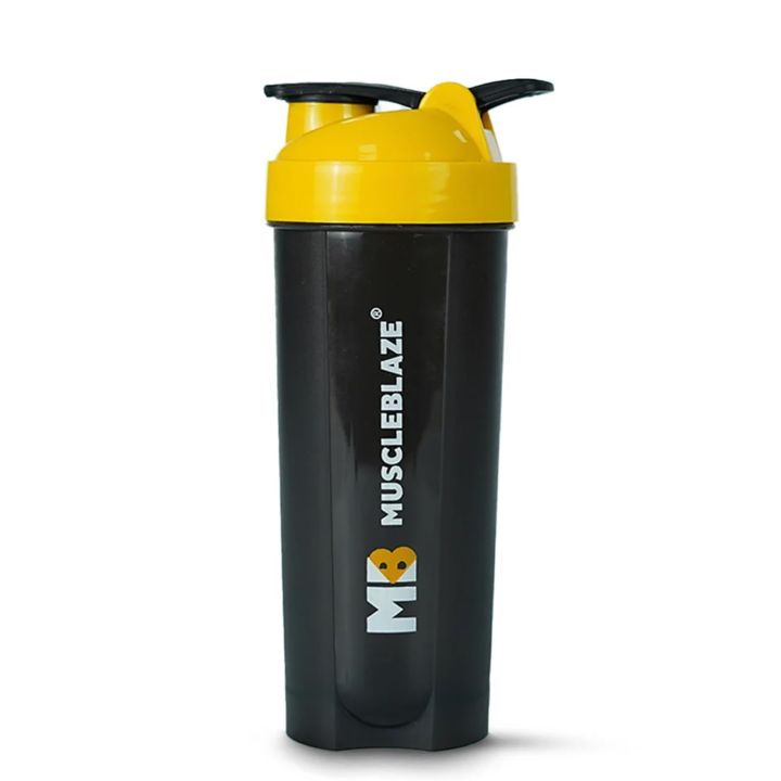 MuscleBlaze Shaker 650 ml 100% Leakproof BPA Free Sipper Bottle Black color