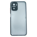 Black Redmi Note 10 Prime Plastic/Rubber Mobile Cover. 