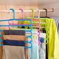 Multicolor 5 Layer Clothes Hanger - 1 Piece | Space Saving 5 Layer Clothes Organizer Hanger - 1 Pcs | 1 Pcs Space Saving Clothes Hanger. 