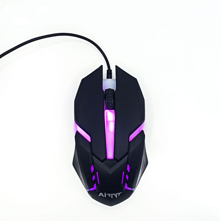 Aitnt Biagji Gaming Mouse Rainbow With RGB Lighting