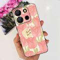 For ITEL A60 Case For Itel A60s A662LM Fashion Flower Back Cover Shockproof Phone Case For Itel A60s A 60 s ItelA60 A662LM Funda. 