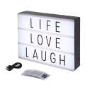 LED Light Up Box Cinematic Message Board Cinema Letters Numbers DIY. 