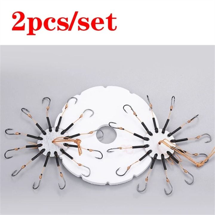 2pcs/Lot Durable 8#-13# Prevent Winding PE Lines Fishhooks Carp Bait ...