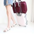 Large Capacity Lightweight Folding Luggage Bag Waterproof Anti-Tear Airplane Travel Trolley Travel Bag Canvas Handbags. 