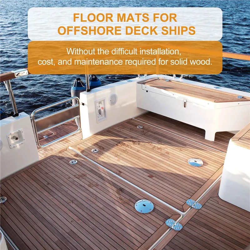 EVA Foam Boat Marine Yacht Boat Deluxe Flooring Mat Faux Teak Decking Sheet Pad