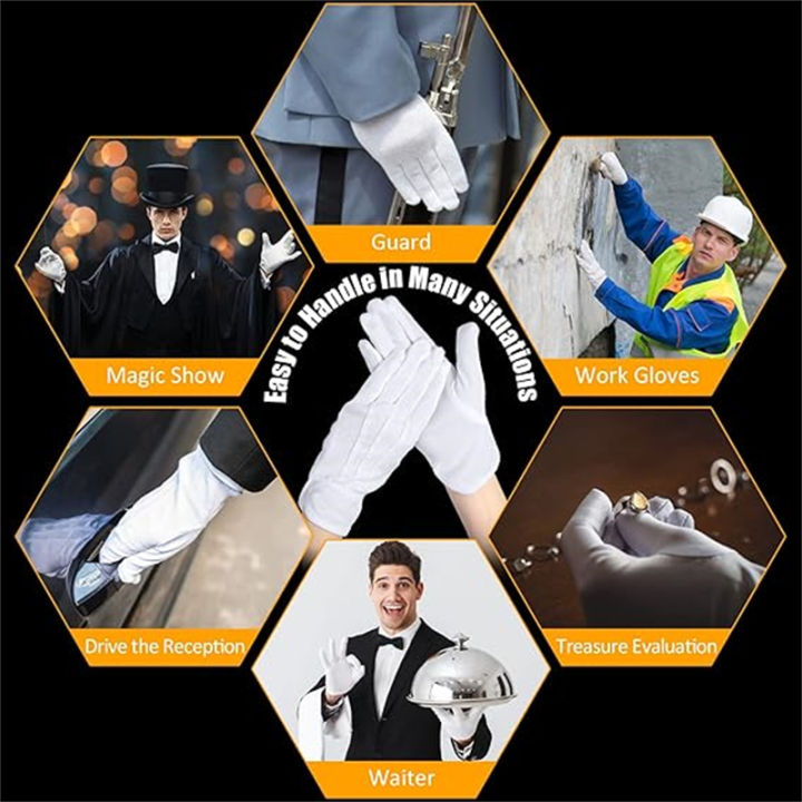Formal%20dress%20guard%20costume%20for,%20gloves%20cotton%20gloves%20work%20men%20and%20women%20white%205/2%20pair%20of%20anti-slip%20gloves%20jewelry%20check%20-%20Image%206