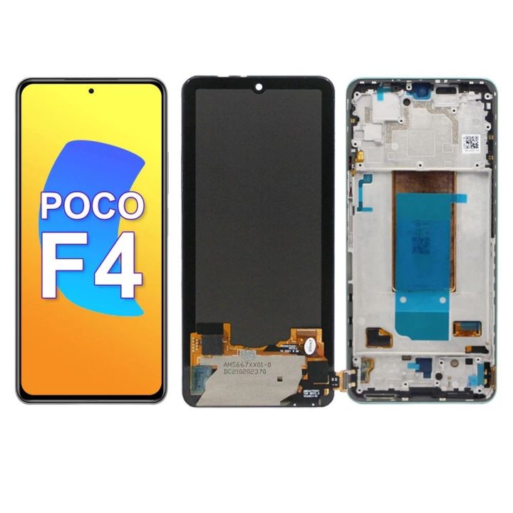 HOT For Xiaomi POCO F4 LCD Display +Touch Screen Digitizer Replacement with Frame For POCO F4 lcd 22021211RG, 22021211Rl