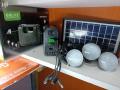 GDLITE Solar Lighting Kit Inverter Light With Solar Charging System With 3 Bulbs GD-8017A Emergency Solar Light. 