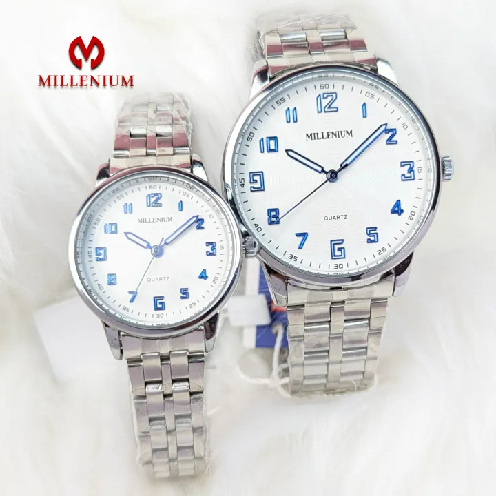 Millenium Luxury Numeral Index Stainless Steel Watch For Men and Women ...