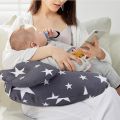 Nursing Pillow for Breastfeeding with Detachable Headrest and Head Support 100% Cotton, Pillowcase Removable. 