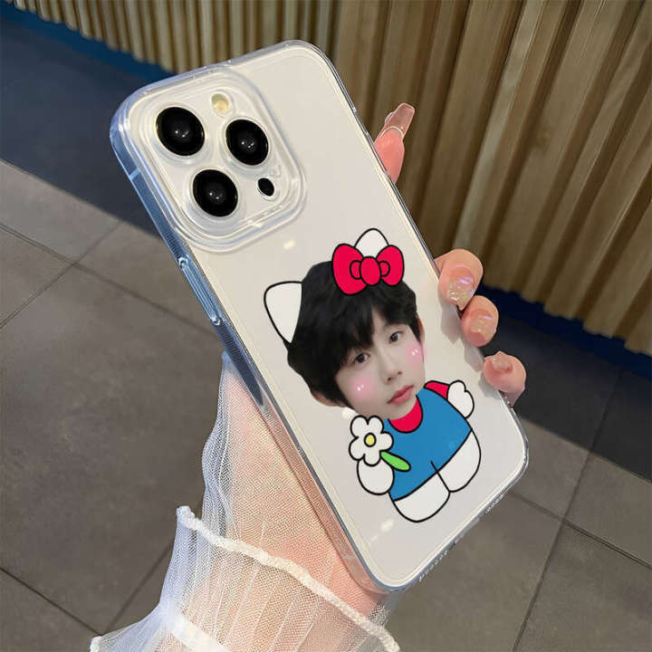 KT Chen Yiheng phone case is suitable for iPhone 16 Pro, Apple 15 transparent soft 14 Pro silicone anti drop case, 13 Promax male and female 11/12 Pro/XS Android