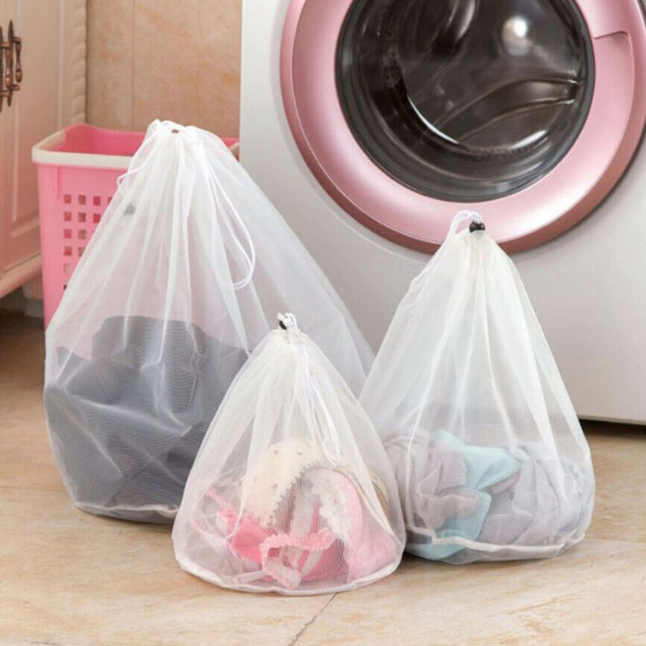 Port Beam Drawstring Strong 1PC Laundry Net Bag Drawstring NetSaver Mesh Laundry Bag Washing Machine Thickened Tissue Bag