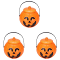 HYQZLTCA 3X Pumpkin Candy Bucket,Halloween Pumpkin Bucket,Trick or Treat Pumpkin Bucket Jack Lantern Candy Basket Halloween. 