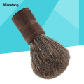 Wenefang 1pc Natural Wooden Handle Facial Hair Wet Bristles Care Beards Brush Men Brush for Mustache Shaving Boar. 