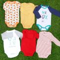 Full Sleeve Baby Romper Set - 6 Pcs| Assorted Color|0-36M. 