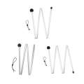 Telescoping Aluminum Alloy Stand Poles Camping Canopy Shelter Pole for Tarp 1.6M/2M Folding Tent Rods. 