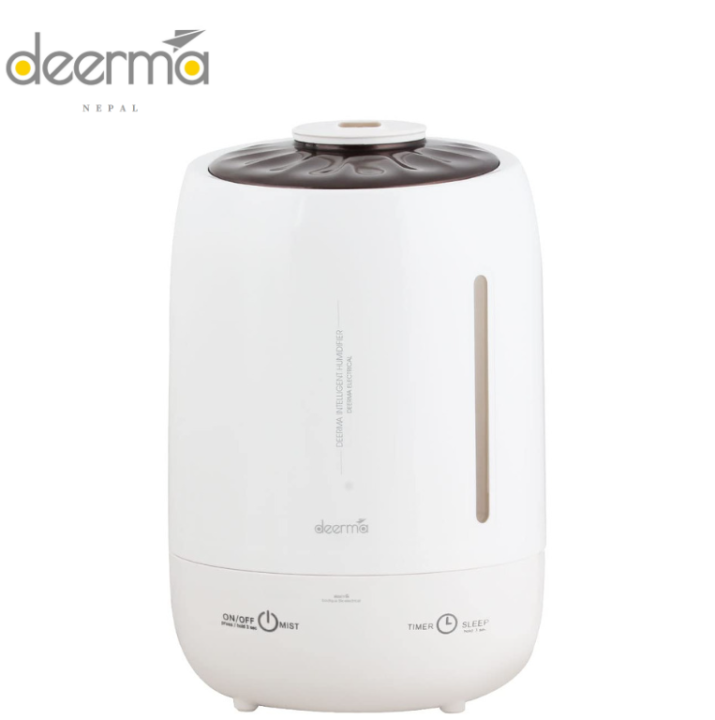 Deerma F600 Ultrasonic Air Humidifier Intelligent Touch Screen, Multiple Mist Modes & Recyclable Activated Carbon Filter (5L,25W)