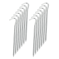 NAMUNY Tent Pegs 28 Pieces, 18cm Metal Tent Hooks Pegs Pegs for Tents, Stakes Nails for Camping Awning Netting. 
