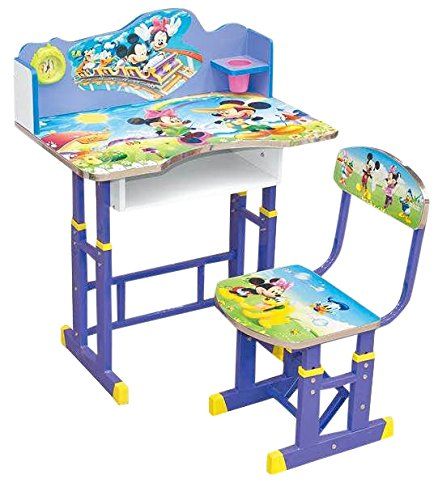 Metal And Wood Study Table And Chair Set For Kids / table-chair - Study Table For Kids | Kid's Reading Table |