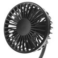 fasdaga 2X Portable Mini Clip Stroller Fan,3 Speeds Settings,Flexible Bendable USB Rechargeable Quiet Desk Fan, Navy Blue. 