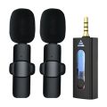 K35 Dual Wireless Microphone for Camera/Computer/Laptop/MacBook/Phone, Lavalier Lapel Microphone Recording Vlogging ASMR Podcast Interview Instagram & YouTube Wireless Mic. 