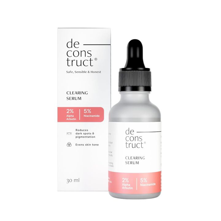 Deconstruct 5% Niacinamide Face Serum For Acne & Dark Spots With 2% Alpha Arbutin | Reduces Pigmentation | For Clear, Blemish-Free, Pigmentation | For