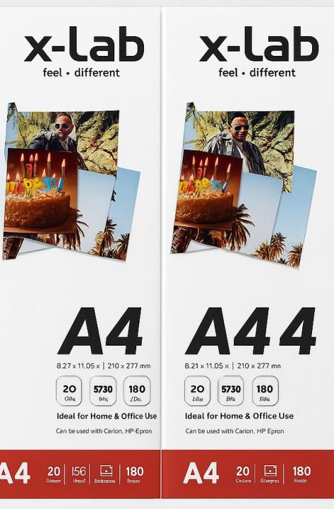 Xlab%20High-Quality%20A4%20Glossy%20Photo%20Paper%20for%20Brother,%20Canon,%20HP,%20Epson%20Printers%20-%2020%20Sheets,%20156gsm,%20180%20g/m%C2%B2,%2020%20pic%20-%20Image%203
