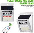 Remote Control Solar Light With Alarm Control. 
