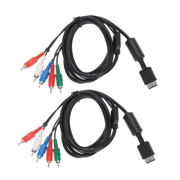 Ps2 Multi Out Sojhoop 1.8m Audio Video HDTV Component AV Cable to PS PS2 Slim HD ...