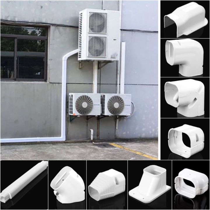 Tool 75*65mm Air Cond Lineset Cover System White PVC Coupling End Cap ...