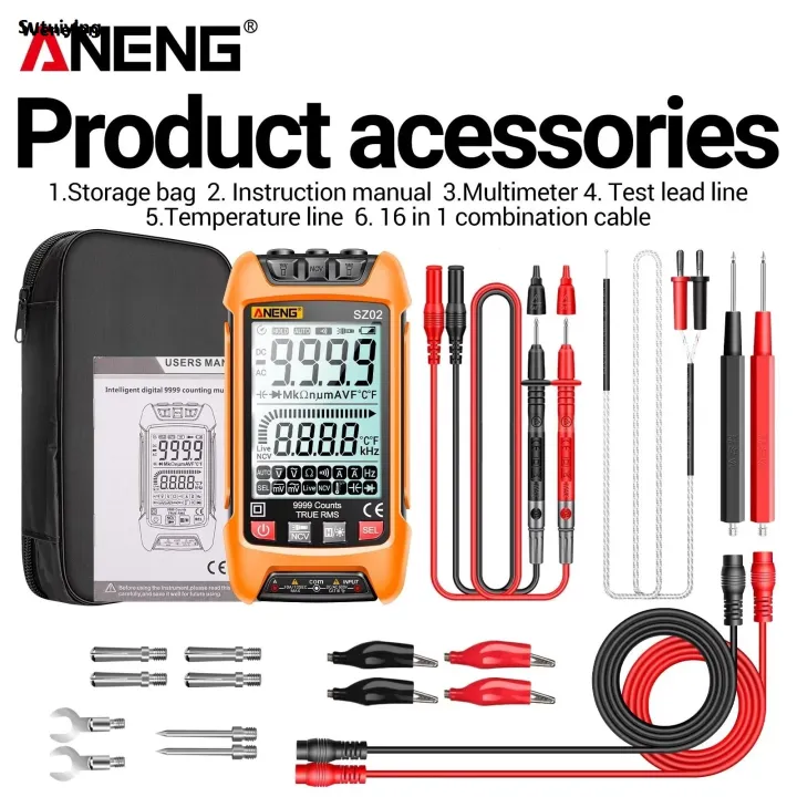 Wenefang%20Sutuiying%20ANENG%20SZ01/SZ02%20Diode%20Tester%20Professional%20Digital%20Multimeter%20True%20New%20Profesional%20RMS%20Smart%20AC/DC%20Current%20Voltage%20Auto%20Range%20Multimetres%20Tools%20-%20Image%208