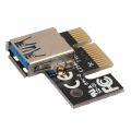 USB 3.0 Mini PCI-E to PCIe PCI Express 1X to 16X Extender Riser Raiser Card Adapter SATA 6Pin Power Cable for BTC Mining. 