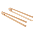 4 Pieces Magnetic Bamboo Toaster Tongs 8.7 Inch Wooden Kitchen Toast Tongs for Cooking, Natural Bamboo Kitchen Utensils. 