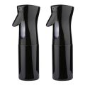 NAMUNY 2X Hair Bottle, Continuous Water Bottle Bottle Aerosol Mist Sprayer Sprayer-150 Ml, Black. 