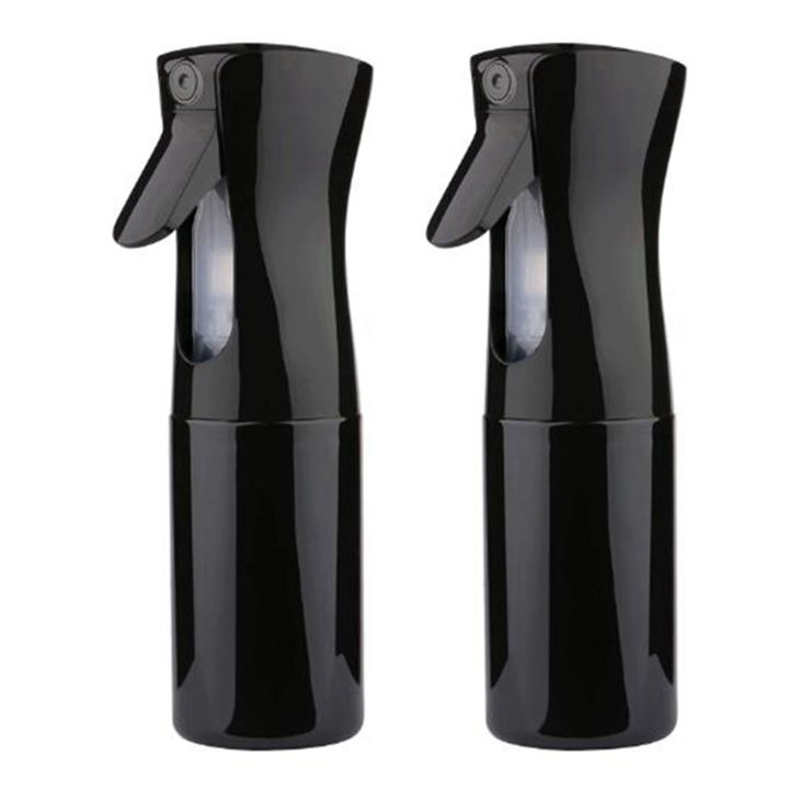 NAMUNY 2X Hair Bottle, Continuous Water Bottle Bottle Aerosol Mist Sprayer Sprayer-150 Ml, Black