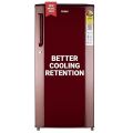 Haier 185L 2 Star Direct Cool Single Door Refrigerator(HRD-2052BRB, Red Steel). 