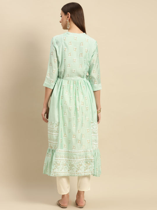 Kiva%20Printed%20Calf%20Length%20Partywear%20Flared%20Kurtha%20for%20Women%20-%20Image%205