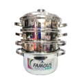 Famous Momo Kho Stainless Steel 3 Step Momo Cooking Pot. 