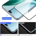 (2Pcs)Biruiqu For Honor X8C 9H 2.5D Full Cover Tempered Glass Screen Protector Film Black. 