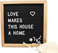 Black Felt wooden Letter Board Event Letter Board. 