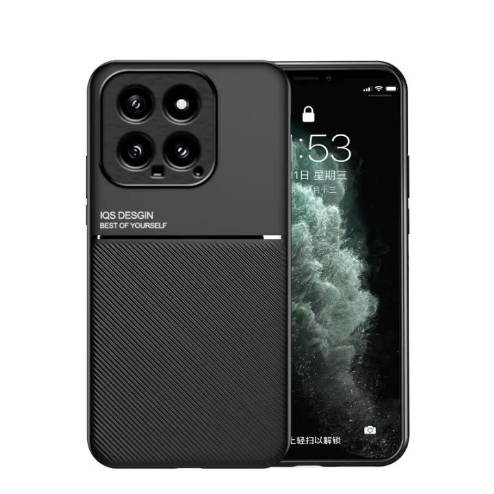 Lenuo%20Case%20For%20Xiaomi%2014%20Casing%20Anti-fall%20Soft%20Non-slip%20Silicone%20Grain%20Back%20Cover%20-%20Image%205