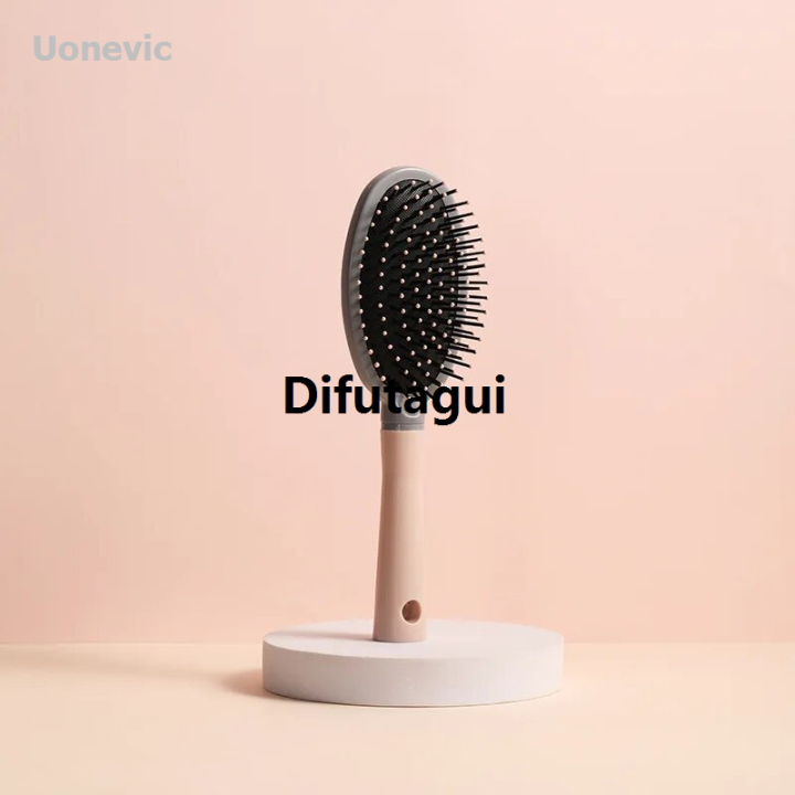 Difutagui%201Pc%20Long%20Hair%20Smooth%20Curling%20Comb%20Cartoon%20Cushion%20Comb%20Portable%20for%20Wet%20and%20Dry%20Hair,%20Anti-Static%20Portable%20Women's%20Home%20-%20Image%207