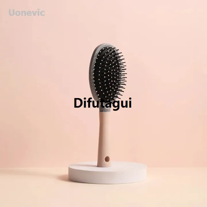 Difutagui%201Pc%20Long%20Hair%20Smooth%20Curling%20Comb%20Cartoon%20Cushion%20Comb%20Portable%20for%20Wet%20and%20Dry%20Hair,%20Anti-Static%20Portable%20Women's%20Home%20-%20Image%207