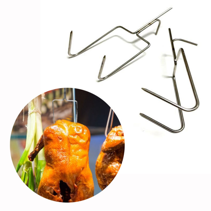 Stainless Steel Bbq Hook Thicken Meat Hooks Grilled Fish Roast Duck Hook Brazilian Bbq Hook Hanging Stove Tool Kitchen Supplies