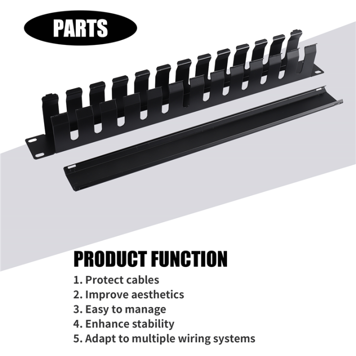LKPCIGCXM 1U Cable Management Horizontal Mount 19 Inch Server Rack , 12 ...