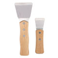NAMUNY 1Pcs Ceiling Install Spatula Scoop with Wooden Handle Stretch Ceiling Film Shovel Accessories for Welding Harpoon, Large. 