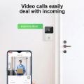 Wireless Smart Video Doorbell Camera with 6100mAh Battery, Cloud Storage, 2.4GHz Wi-Fi, Two-Way Audio, and Advanced Humanoid Motion Detection – Home Security Visual Intercom System. 