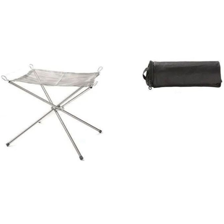 Bonefire Rack Outdoor Camping Bonfire Rack Stainless Steel Burning Rack Portable ...