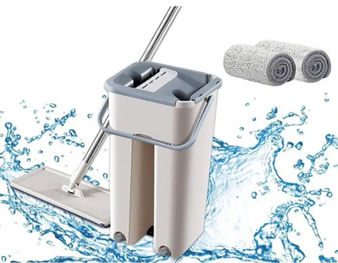 SCRATCH%20360%20Degree%20Flexible%20Cleaning%20Mop%20With%20Bucket%20And%202%20Microfiber%20Pads%20%7C%20Smart%20Design%20Rotatable%20Cleaning%20Mop%20-%20Image%202