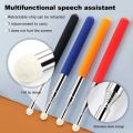 Educational Equipment Stainless Steel Teaching Tools PPT Presentation Retractable Teaching Stick Handheld Presenter Telescopic Rod Whiteboard Pointer Pen. 